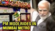 PM Modi Rides Newly Launched Metro In Mumbai, Interacts With Students Onboard